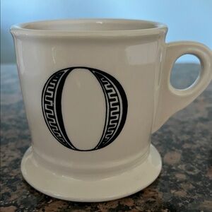 Anthropologie O Monogram Mugs Initial Letter
Coffee Cup Shaving Style